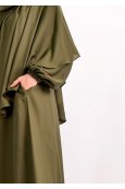 Abaya parapluie + khimar à fronces